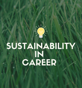 Sustainability in career banner